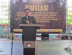 KPU Pinrang Simulasi Pemungutan dan Perhitungan Suara Gubernur dan Wakil Gubernur, Bupati dan Wakil Bupati