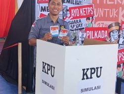 Hadiri Simulasi Pemungutan dan Penghitungan Suara,  Kasi Intel Kejari Pinrang Siap Beri Dukungan Kelancaran Pilkada 2024