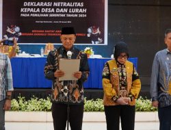 Disaksikan Kadis PMD Bulukumba, Kades-Lurah Deklarasi Netralitas di Pilkada 2024