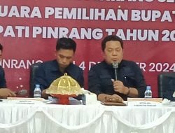 KPU Pinrang Gelar Rapat Pleno Terbuka Rekapitulasi Hasil Perhitungan Suara Pemilihan Kepala Daerah 2024