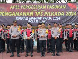 Polres Luwu Lepas Personel BKO Samapta Polda Sulsel Usai Amankan Pilkada, Berikan Apresiasi Dedikasi Tim