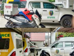 Ambulance dan Motor Layanan  Terparkir di Dinkes Tana Toraja