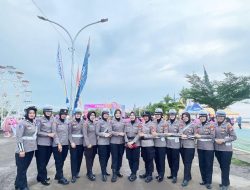 Puluhan Polwan Amankan Baine Run Bulukumba
