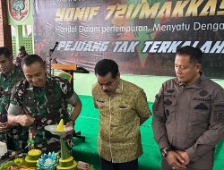Kajari Pinrang, Agung Bagus Kade Kusimantara Hadiri HUT Ke 61 Yonif 721Makkasau