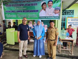 Sunatan Massal di Masjid Baiturrahman Pekkabata, Badan Takmir dan UPZ Kerjasama dengan Puskesmas Lampa