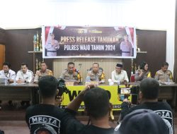 Sepanjang Tahun 2024, Polres Wajo Menangani 470 Kasus, Penganiayaan Turun 13 Persen