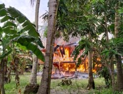 Satu Rumah Warga Ludes Terbakar di Dusun Papareang Kabupaten Pinrang