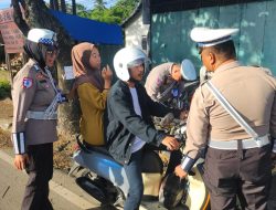 Satlantas Polres Luwu Gencarkan Commander Wish Pagi, Edukasi dan Penindakan Lalu Lintas