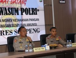 Polres Soppeng Menerima Kunjungan Giat Monev Ketahanan Pangan serta Pengawasan Senpi dari Mabes Polri