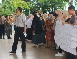 Ratusan Pegawai Honorer di Pinrang Datangi Kantor DPRD, Pertanyakan Nasib yang Belum Jelas
