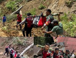 Pasutri Meninggal Tertimbun Longsor Dievakuasi TNI-Polri