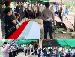 Penghormatan Terakhir Polres Tator Pemakaman Almarhum (Purn) Briptu Joni Luter