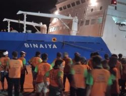 Kapal Motor (KM) Binaya Bertolak ke Bontang Kaltim Berjalan Lancar