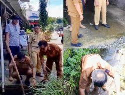 Bupati Zadrak Sidak Penyebab Banjir di Kelurahan Sarira