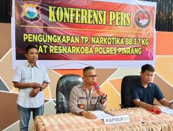 Kapolres Pinrang Gelar Buka Puasa Bersama Jurnalis, Ungkap Kasus Narkotika 3,7 Kg