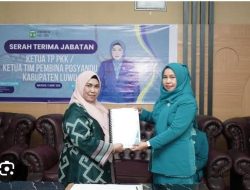 Hj. Kurniah Patahudding Resmi Menjabat Ketua TP PKK Kabupaten Luwu