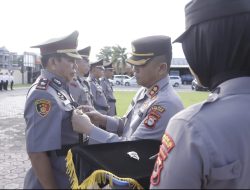 Kapolres  Pimpin Pelantikan Wakapolres dan Sertijab Pejabat Utama Polres Pinrang