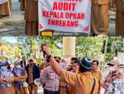 Geram Serifikasi tak Kunjung Dibayar AGE Demo BKAD Enrekang