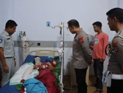 Kapolres Luwu Jenguk Korban Kecelakaan Bus, Pastikan Mendapat Santunan dan Penanganan Optimal