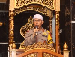 Kapolres Soppeng Gelar Giat Safari Subuh di Masjid Baitul Makmur