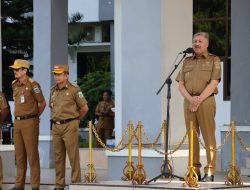 Bupati Pinrang Irwan Hamid Pimpin Langsung Apel Gabungan Setelah Libur Panjang