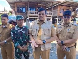 Kadis Tanaman Pangan dan Holtikultura Pinrang Andi Sinapati Rudy Inspeksi Serapan Gabah