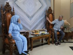 Bupati Pinrang Irwan Hamid Menerima Kunjungan Bupati Gowa Sitti Husniah Talenrang