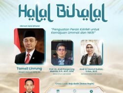 Senin Besok, KAHMI Makassar Gelar Halal Bihalal Hadirkan Wakil Ketua DPD RI Tamsil Linrung