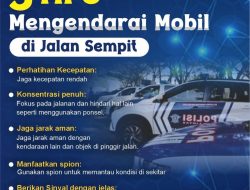 Satlantas Polres Luwu Sosialisasikan 5 Tips Aman Berkendara di Jalan Sempit