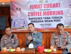 Kapolres Tana Toraja Kongkow Awak Media Bahas Kekerasan Perempuan Dan Anak