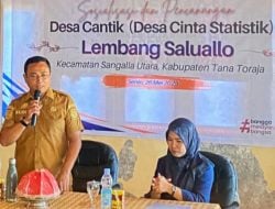 BPS Lounching Desa Cantik di Lembang Salu Allo