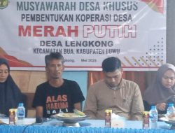 Musyawarah Desa Khusus Pembentukan Koperasi Merah Putih di Desa Lengkong