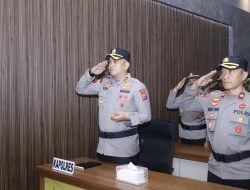 Polres Pinrang Ikuti Upacara Pemuliaan Nilai-Nilai Tribrata Secara Virtual yang Dipimpin Langsung Kapolri
