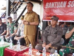 Kodim 1404 dan Forkopimda Tinjau Lokasi Bencana Angin Kencang di Desa Salipolo