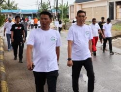 Kadis Kominfo dan Bina Marga Cipta Karya Pinrang Ikut Gerak Jalan Santai Peringati Hari Lingkungan Hidup