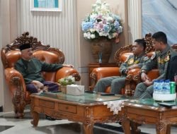 Bupati Pinrang Irwan Hamid Menerima Kunjungan Komandan Skuadron Udara Pangkalan Hasanuddin