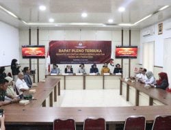 Bawaslu Kota Parepare Ikuti Rapat Pleno Rekapitulasi DPB Triwulan II Tahun 2025 bersama KPU