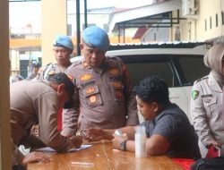BIDPROPAM dan BIDDOKKES Polda Sulsel Lakukan  GAKTIBLIN serta Tes Urine di Polres Pinrang