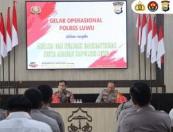 Rapat Gelar Operasional Polres Luwu, AKBP Adnan : Tegaskan Disiplin dan Pelayanan Prima Kepada Masyarakat