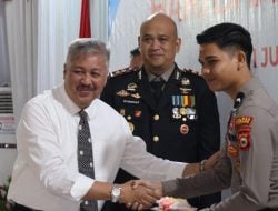 Bupati Pinrang Irwan Hamid Hadiri Upacara Hari Bhayangkara ke-79 serta Resepsi di Ruang Pola